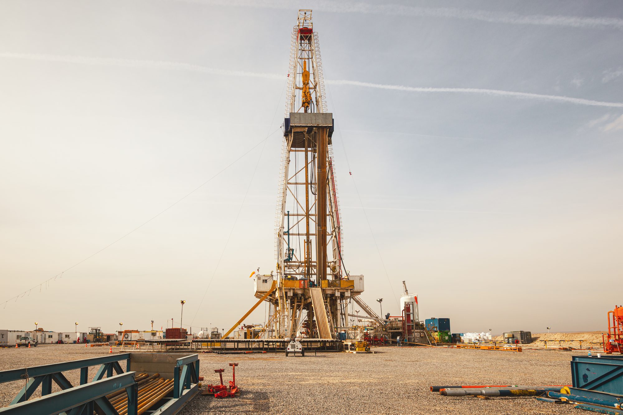 Drilling rig on location